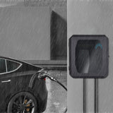 Wall-Mounted Charging Station Box for EV Car Charger Including Tesla Indoor/Outdoor WCharging Station Box (Dark Black)