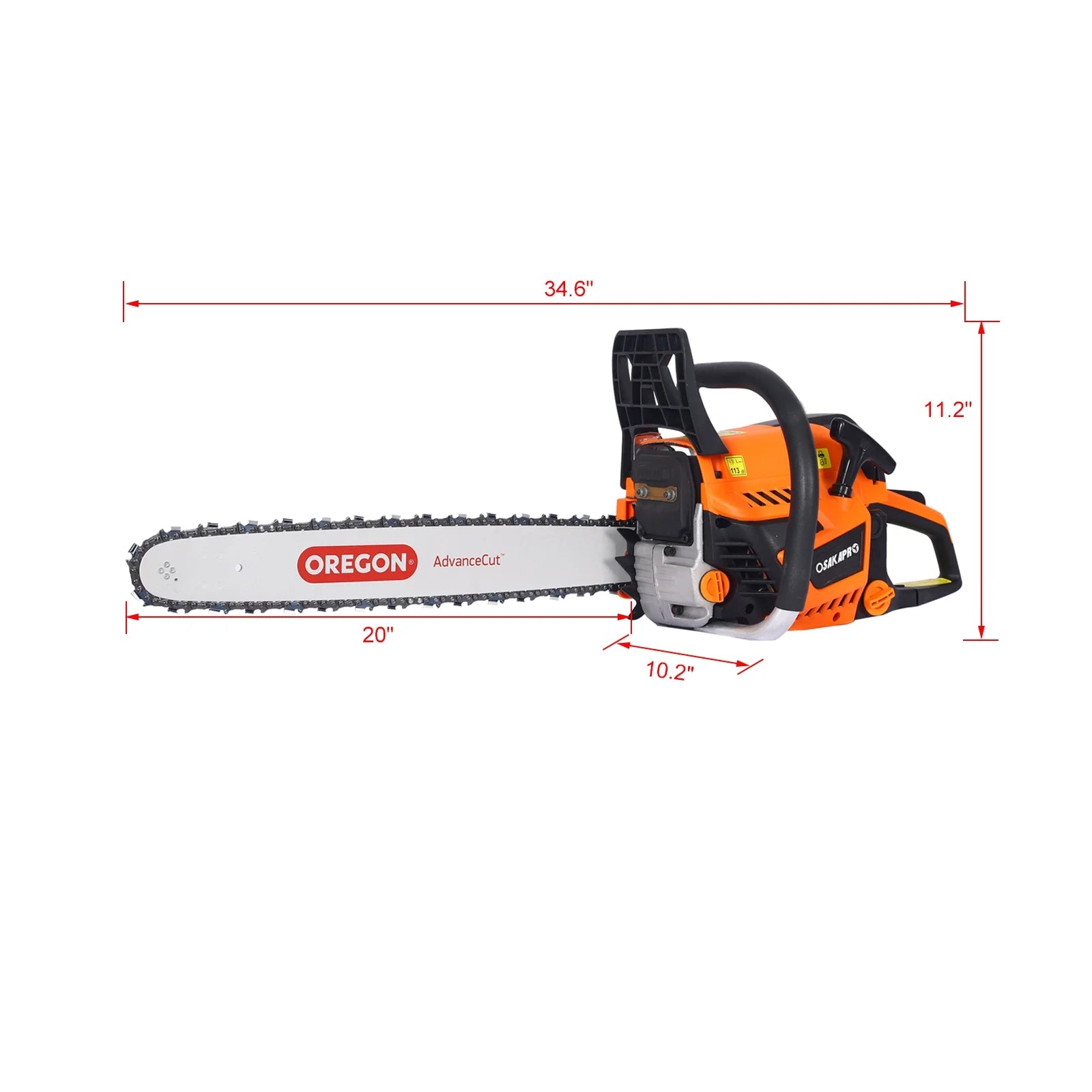 CLEARANCE! Chainsaw gas 20inch ,52cc Gasoline Chain Saw for Trees ,Wood Cutting 2-cycle EPA Compliant,Oregon bar