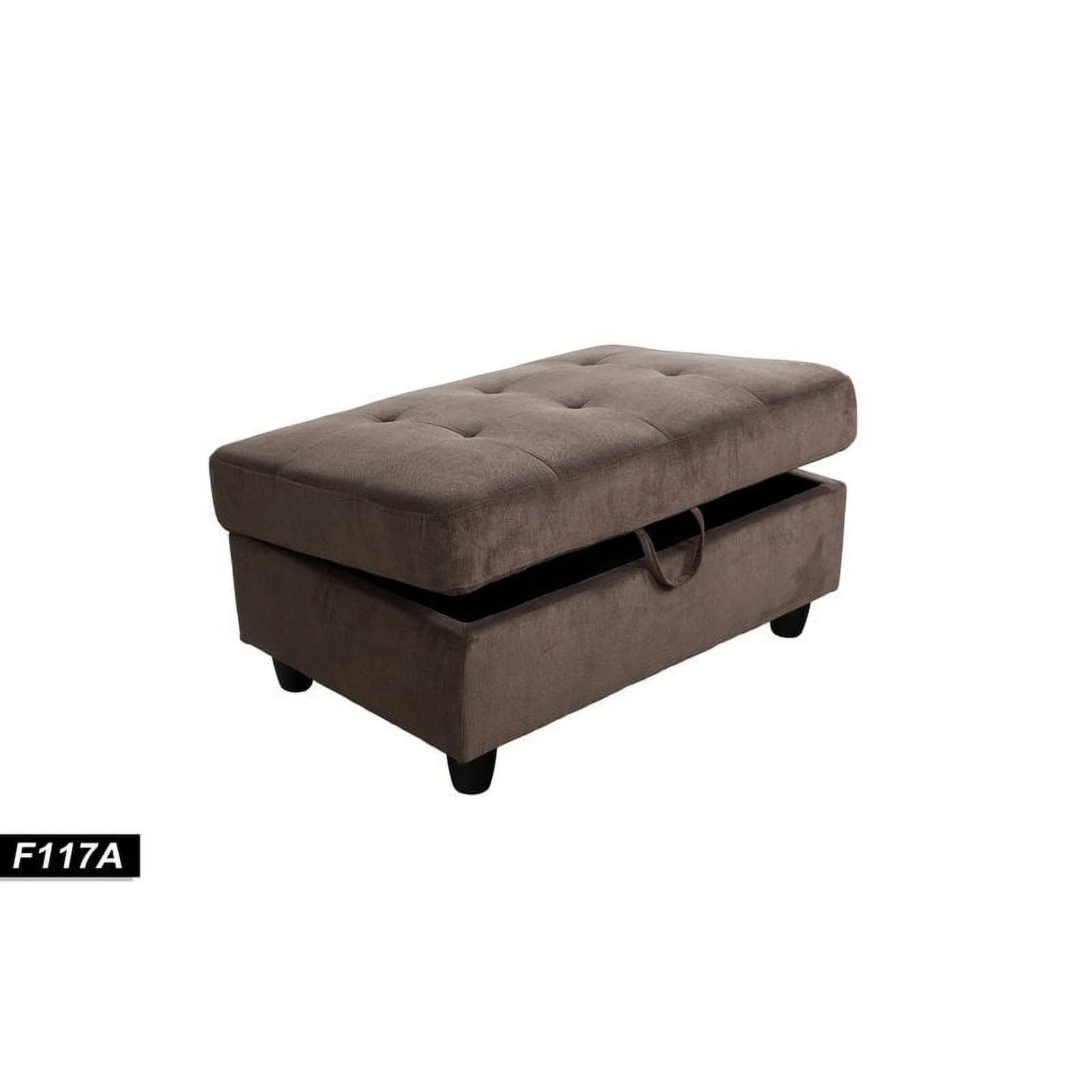 Harlee 112" Wide Corner Sectional with Ottoman