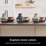 Ninja Crispi 4-in-1 Portable Glass Air Fryer Cooking System, 4-Qt & 6-Cup Containers, Cyberspace