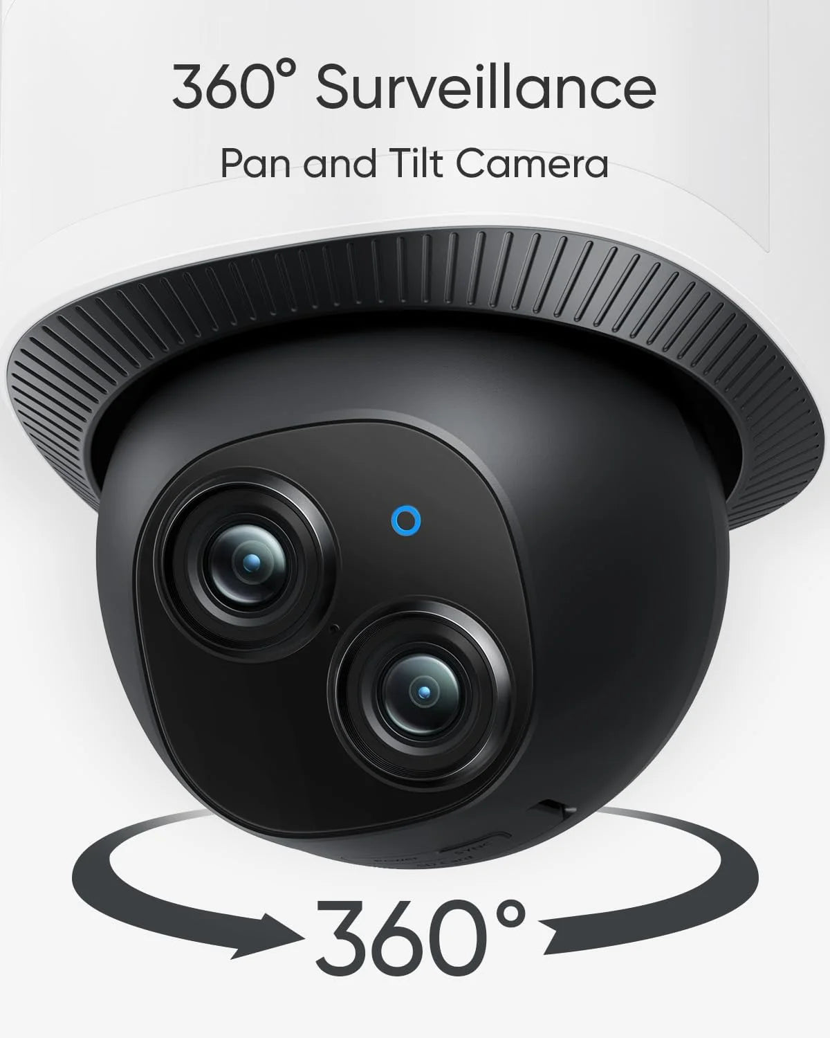 eufy Security Floodlight Camera E340, Wired Camera, 3K+2K Dual Camera, 360�� Pan and Tilt, No Monthly Fee