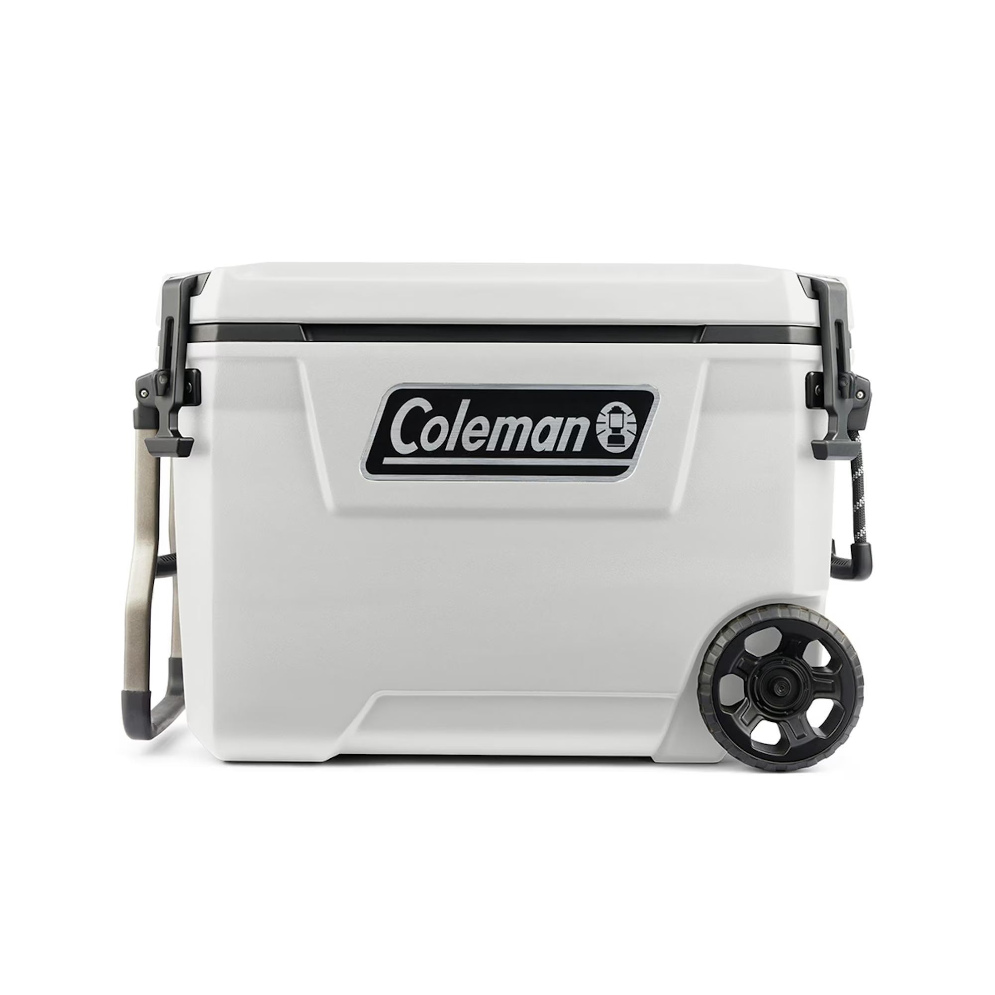 Coleman Convoy Series 65-Quart Hard Cooler with Wheels, up to 48 Cans, Brown Walnut Color
