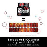 Ninja Thirsti Drink Maker, Still, Sparkling Custom Drink Kit, with CO2 Canister, Flavors, and 48 oz Reservoir