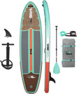 Drift Aero Inflatable Stand Up Paddle Board - SUP Paddle Board & Accessories, Including Pump, Paddle, and More - Classic Woodgrain, Adult, 10'8"