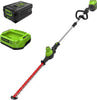 60V 20" Brushless Cordless Battery Powered Pole Hedge Trimmer, 2.0Ah Battery and Charger Included