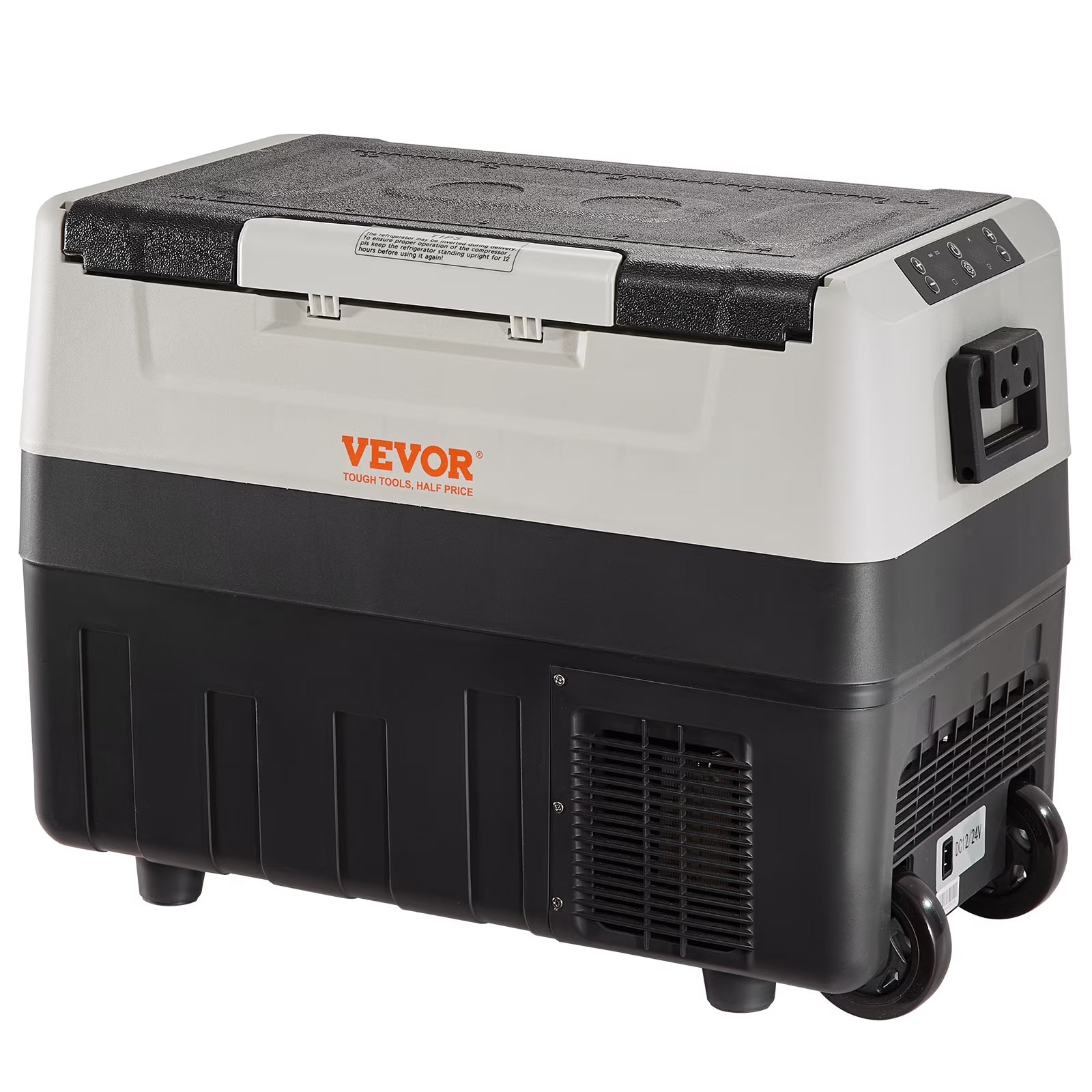 Car Refrigerator 48Qt, Dual Zone Car Fridge Freezer12/24V DC & 110-240V AC Electric Compressor Cooler for Truck Vehicle RV