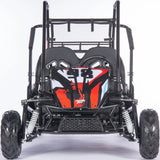MotoTec Mud XL 212cc 2 Seat Go Kart Full Suspension Blue