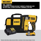 DeWalt DCN623D1 20-Volt MAX Atomic Compact Cordless Pin Nailer Kit, Brushless Motor, 23 Gauge, Battery - Quantity 1
