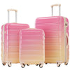 3 Piece Luggage Sets, Hard Shell Suitcase 20/24/28 Inches with TSA Lock and Spinner Wheels, Expandable Lightweight Travel Luggage for Men Women, Multicolor purple