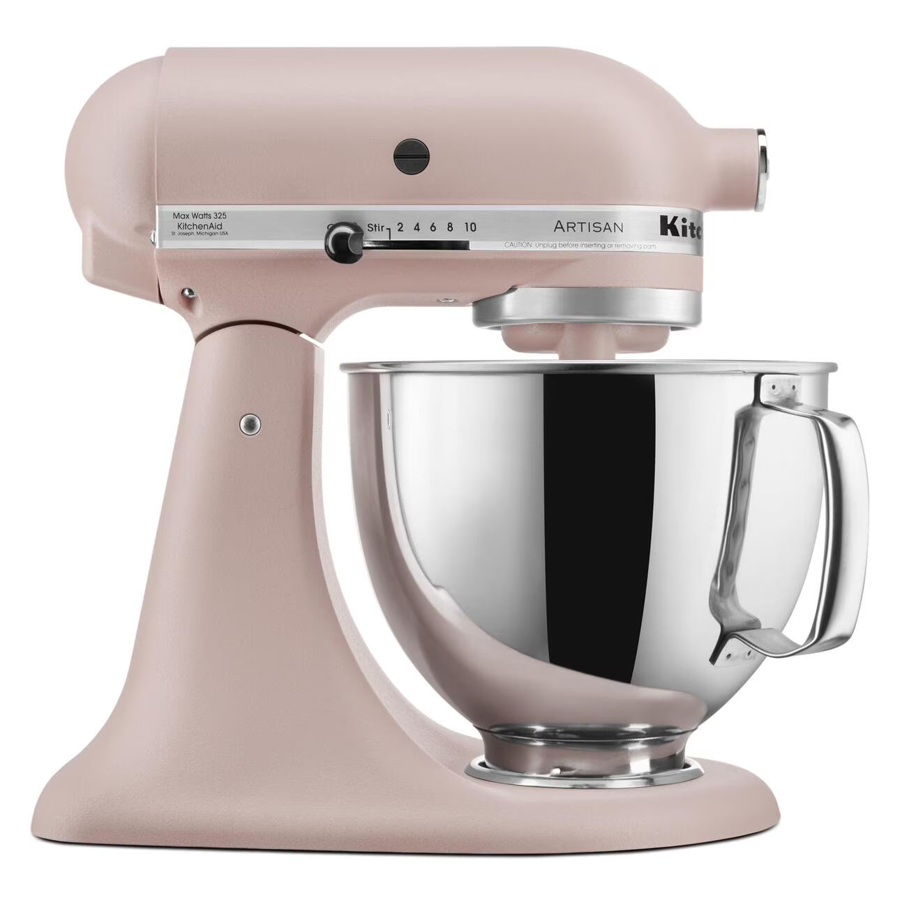 KitchenAid Artisan Series 5-Quart Tilt-Head Stand Mixer, Feather Pink, KSM150PS