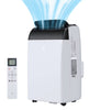 2025 New 14000 BTU Portable Air Conditioner Cools up to 750 Sq.Ft, 3-in-1 Quiet Portable AC Unit with Remote Control & Installation Kits for Large Room, 3 Speed, Auto Swing, 24H Timer