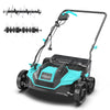 2-in-1 Scarifier and Dethatcher C Deep Soil Revitalization with High-Torque Motor, Adjustable Depth Control, Dual Safety Switch & Removable 10.5-Gallon Thatch Bag