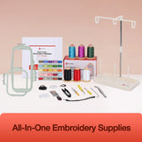 Poolin EOC05 Embroidery Machine 4x9.25" Area, 7" Touch Screen with kit