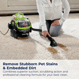 BISSELL Little Green Pro Portable Deep Cleaner, for Carpet, Upholstery, and Auto, Compact, Superior Suction, Professional Cleaning, StainProtect Technology, 2505