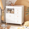 OXYLIFE 45" Baby Nursery Changing Table Dresser with 4 Drawers and Shelf for Nursery Room, White