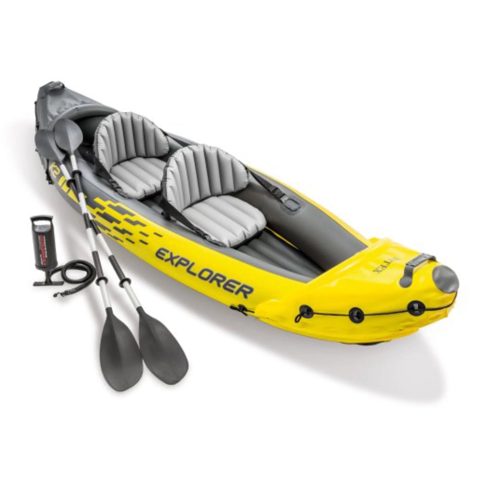 K2 Inflatable Kayak with Oars and Hand Pump