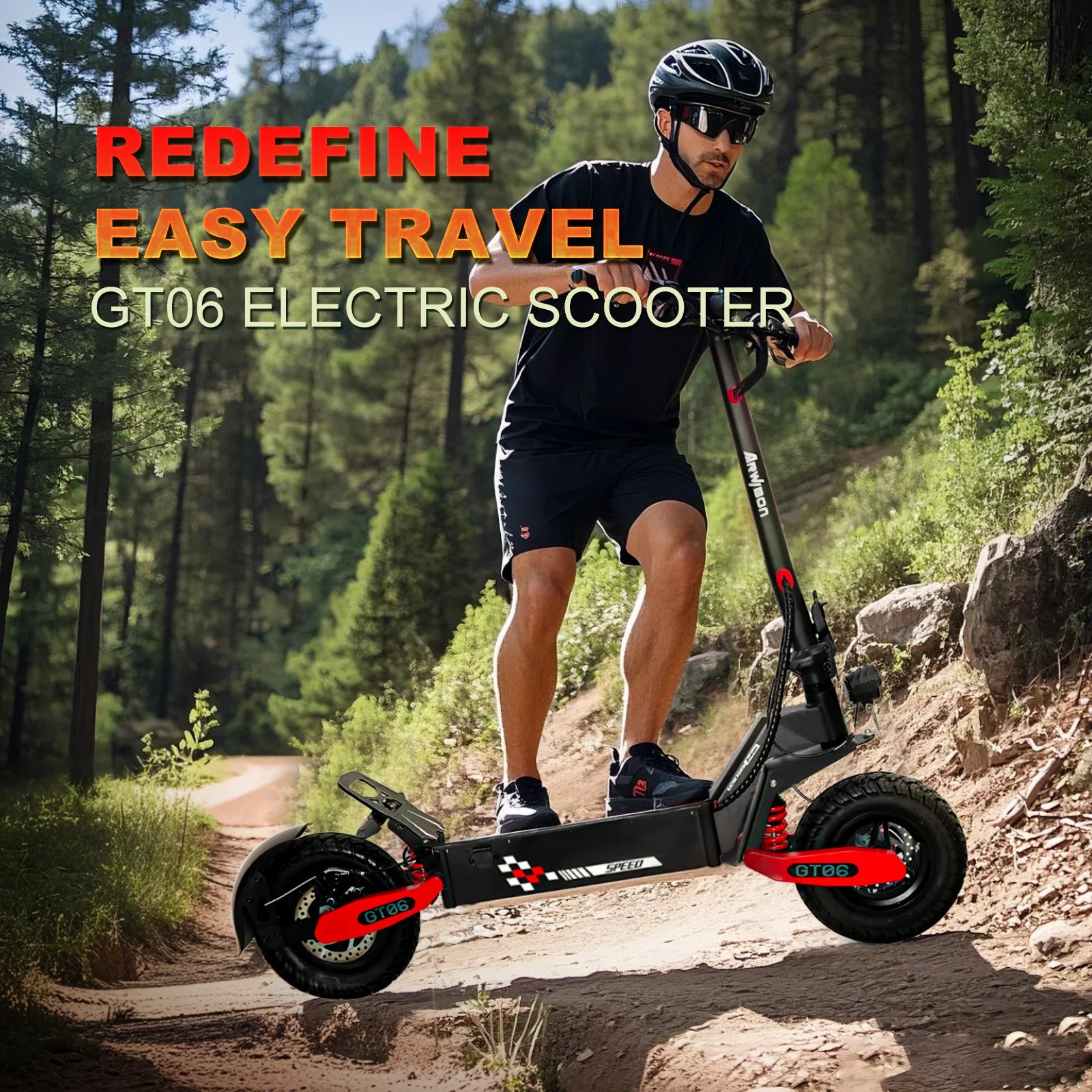 Off Road Electric Scooter for Adults, 1200W Motor Fast E Scooter, Up to 28MPH Top Speed & 20Miles Long Range, 11" Off-Road Tires, 330lbs MAX Load, Foldable