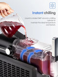 5-in-1 Slushie Machine, No Ice Needed, 15 Min Slushy Machine for Home with Self-Cleaning, Professional Frozen Drink Maker, 5 Preset Programs, Frozen Margaritas, Frapp��s, Milkshakes, and More, FOHERE
