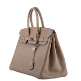 Hermes Birkin 35 Gris Tourterelle Togo with Palladium Hardware