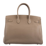 Hermes Birkin 35 Gris Tourterelle Togo with Palladium Hardware